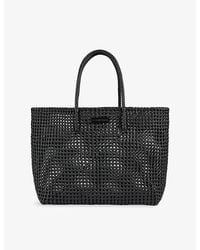 Sandro - Branded-Patch Woven Tote Bag - Lyst
