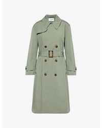VAQUERA - Underwear-embellished Cut-out Woven Trench Coat - Lyst