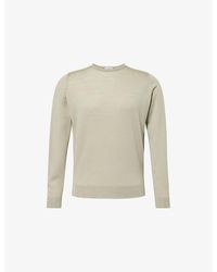 John Smedley - Lundy Crewneck Merino-Wool Jumper - Lyst