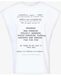 Fiorucci - Invitation Text-print Cotton-jersey T-shirt - Lyst