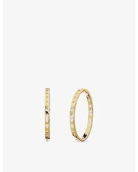 Apm Monaco - Les Gouttelettes Statement Alloy And Cubic Zirconia Hoop Earrings - Lyst