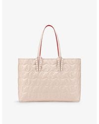 Christian Louboutin - Cabata Logo-embossed Small Leather Tote Bag - Lyst
