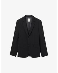 Sandro - Single-Breasted Virgin-Wool Jacket - Lyst