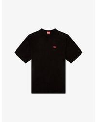 DIESEL - T-Boxt-T6 Logo-Embroidered Cotton-Jersey T-Shirt - Lyst