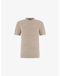 BOGGI - Fine-Knit Regular-Fit Linen And Cotton T-Shirt - Lyst