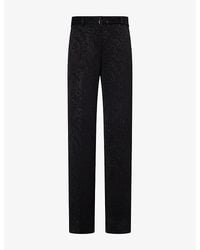 Dries Van Noten - Presta Straight-Leg Wool Trousers - Lyst