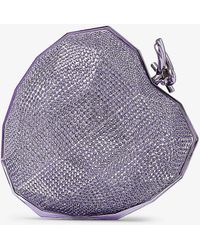 Jimmy Choo - Faceted Heart-shaped Lucite Clutch Bag - Lyst