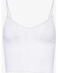 Cou Cou Intimates - The Cami V-neck Organic-cotton Top X - Lyst