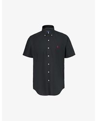 Polo Ralph Lauren - Logo-embroidered Custom-fit Short-sleeve Cotton Shirt - Lyst