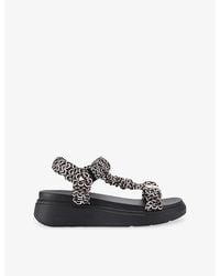 Carvela Kurt Geiger - Novara Satin Flatform Sandals - Lyst