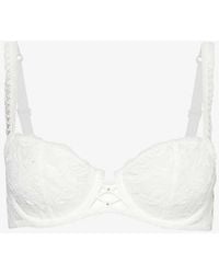 Aubade - Kiss Of Love Half-cup Lace Woven Bra - Lyst