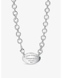 Tiffany & Co. - Return To Tiffany Oval Tag Extra-large Sterling- Pendant Necklace - Lyst