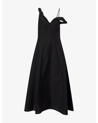 RÓHE Frames - Twisted Off-Shoulder Cotton-Blend Dress - Lyst