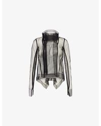 Rick Owens - Naska Asymmetric-Hem Slim-Fit Leather Jacket - Lyst