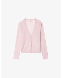 Zadig & Voltaire - Manylla V-Neck Cashmere Cardigan - Lyst