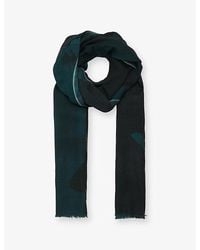 eem - Maxi Organic Print Wool-Silk Scarf - Lyst