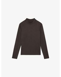 Reiss - Molly Funnel-Neck Jersey Top - Lyst