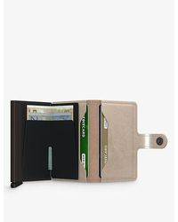 Secrid - Miniwallet Metallic Leather And Aluminium Wallet - Lyst