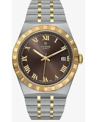 Tudor - M28503-0007 Royal Date Day 18ct Yellow-gold And Stainless-steel Automatic Watch - Lyst