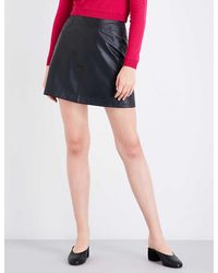 Whistles - A-line Leather Skirt - Lyst