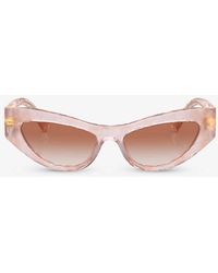Dolce & Gabbana - Dg4450 Cat-eye Acetate Sunglasses - Lyst
