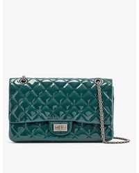 This Old Thing London - Pre-Loved Chanel Maxi 2.55 Patent-Leather Shoulder Bag - Lyst