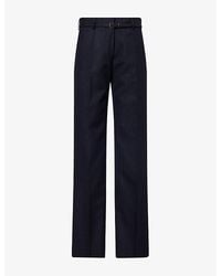 Dries Van Noten - Presta Straight-Leg Wool-Blend Trousers - Lyst
