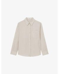 Reiss - Reenie Long-Sleeve Silk Shirt - Lyst