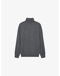 Reiss - Caine Merino Wool Slim Fit Turtleneck Sweater - Lyst