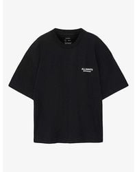 AllSaints - Shadow Graphic-Print Short-Sleeve Cotton T-Shirt - Lyst