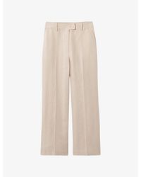 Claudie Pierlot - Flared Mid-Rise Woven Trousers - Lyst