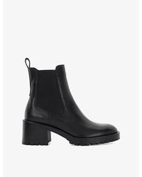 Dune - Positivty Cleated Leather Chelsea Ankle Boots - Lyst