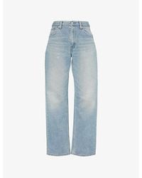 Casey Jean By Jean Vintage - Structured-Waist Straight-Leg Mid-Rise Denim Jeans - Lyst