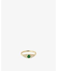 Astley Clarke - Icon 14Ct- Emerald And Lab-Grown Diamond Ring - Lyst