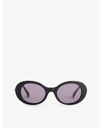 Max Mara - Malibu10 Oval-frame Acetate Sunglasses - Lyst