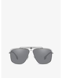 Versace - Ve2242 Square Metal Sunglasses - Lyst