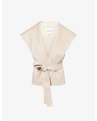Alaïa - Hooded Sleeveless Cashmere Jacket - Lyst