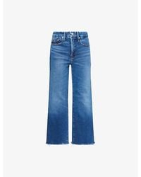 GOOD AMERICAN - Good Legs Cropped Mini Boot-Cut Denim Jeans - Lyst