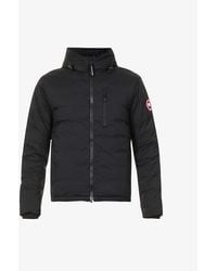 Canada Goose - Lodge Logo-patch Shell-down Hooded Puffer Jacket X - Lyst