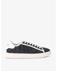 Versace - Vy Baroque Graphic-pattern Canvas Low-top Trainers - Lyst