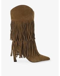 Steve Madden - Torch Suede High-Leg Boots - Lyst