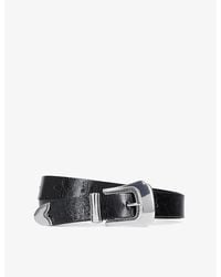 The Kooples - Buckle-Embellished Leather Belt - Lyst