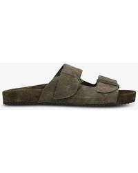 Ancient Greek Sandals - Diogenis Double-strap Suede Sandals - Lyst