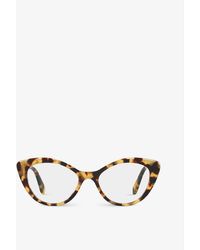 Miu Miu - Mu 01rv Cat-eye Acetate Glasses - Lyst