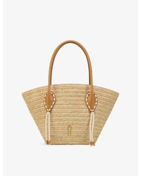 Christian Louboutin - Venus Large Raffia Basket Bag - Lyst