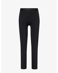 ADANOLA - Ultimate Branded-waistband Stretch-recycled Polyamide legging - Lyst