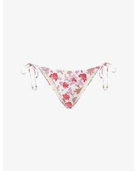 Seafolly - Summer Chintz Rio Tie-Side Bikini Bottoms - Lyst