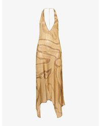 PUCCI - Abito Lurex Metallic Midi Dress - Lyst
