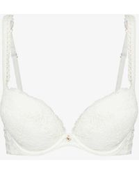Aubade - Kiss Of Love Lace-embellished Woven Plunge Bra - Lyst