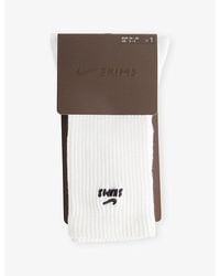 NikeSKIMS - Dri-Fit Pilates Grip Cotton-Blend Crew Socks - Lyst
